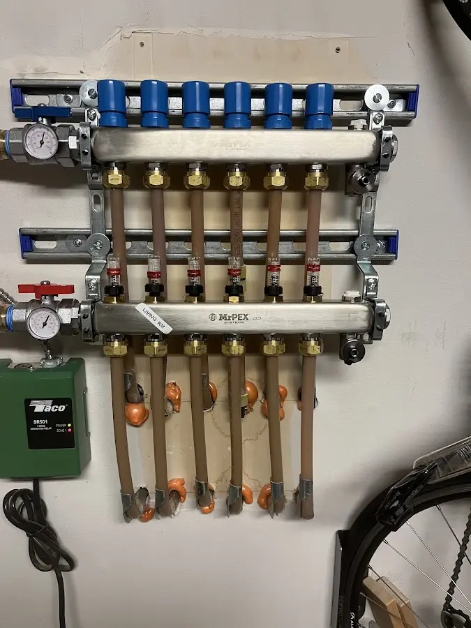 Plumber performing Gas Line Installation at a residential property in Lincolnton